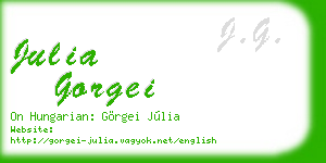 julia gorgei business card